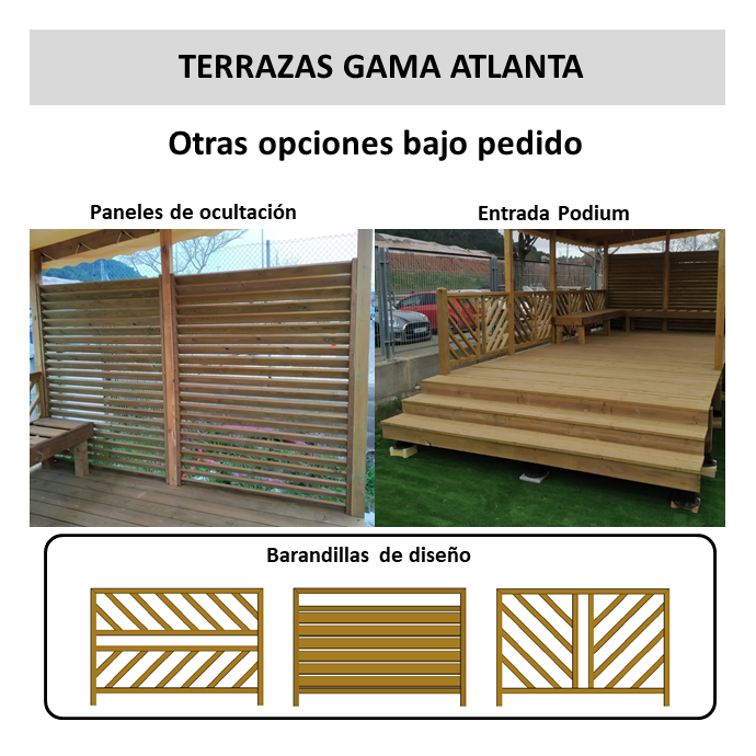 Terraza en kit con cubierta mobil home - MundoMobilHome