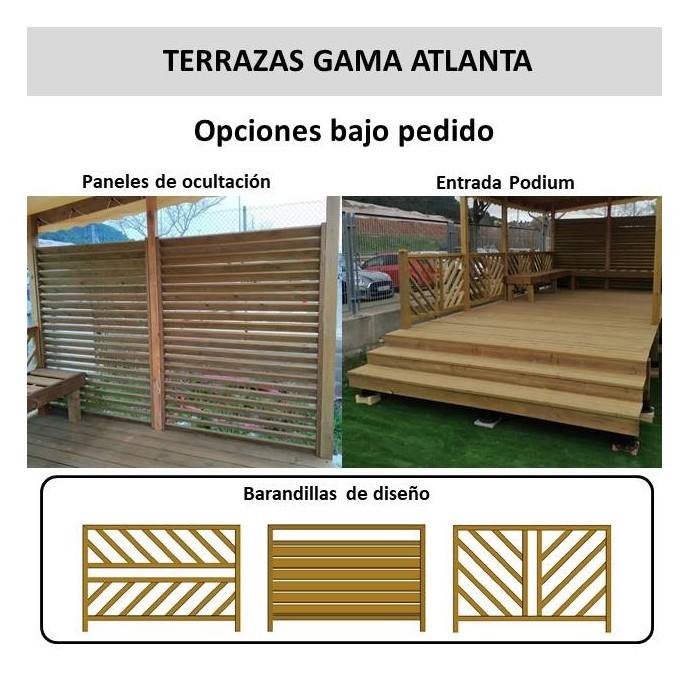 Terraza en kit con cubierta mobil home - MundoMobilHome