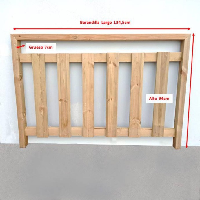 Barandilla vertical para terraza - MundoMobilHome