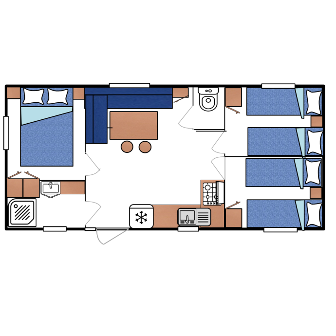 Mobil Home Ocasión Rideau Bermudes 3hab - MundoMobilHome