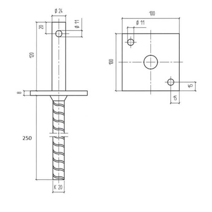 Soporte poste - Vallado y ocultación - MundoMobilHome