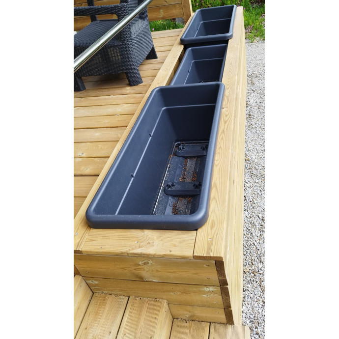 Jardinera de madera exterior - MundoMobilHome